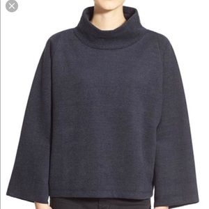 Madewell Herringbone Mock Neck Sweater